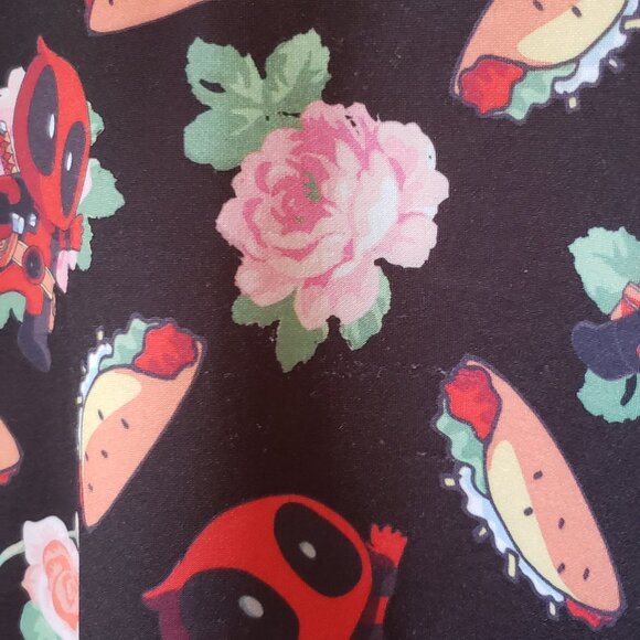 Deadpool Taco Floral print skater dress - Picture 9 of 9